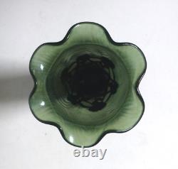 Loetz Glass Antique Art Nouveau Iridescent Glass Vase with Metal Stand c. 1900