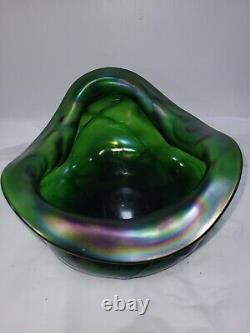 Loetz Glass Iridescent Bowl