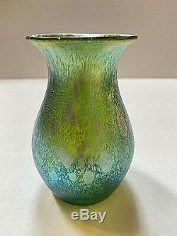 Loetz Iridescent Green Vase Phanomen Gre 1/473 Variant Decor