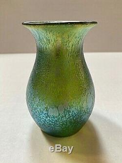 Loetz Iridescent Green Vase Phanomen Gre 1/473 Variant Decor