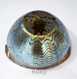 Loetz Jugendstil Bowl Vase Austria Art Nouveau Creta Phänomen GRE7767 Circa 1900