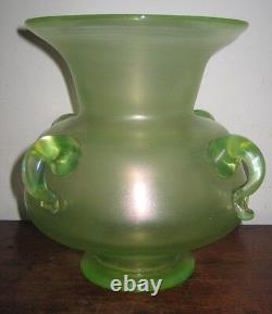 Loetz Large Glass Vase Hand Blown Art Nouveau