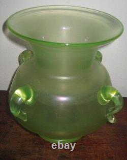 Loetz Large Glass Vase Hand Blown Art Nouveau