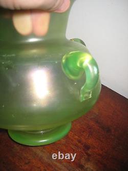 Loetz Large Glass Vase Hand Blown Art Nouveau