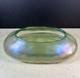 Loetz Olympia Art Nouveau Iridescent Green Art Glass Vase Bowl Glows 12