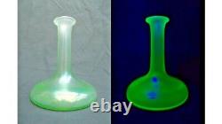 Loetz Olympia Glass Vase Bohemian Uranium Glass c. 1896 Christopher Dresser Lotz