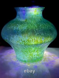 Loetz Papillion Bohemian Czech Art Nouveau Deco Iridescent Glass Vase