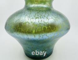 Loetz Papillion Bohemian Czech Art Nouveau Deco Iridescent Glass Vase
