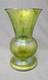 Loetz Papillon Art Nouveau Iridescent Green Glass Vase 4 3/4 Tall