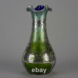 Loetz Titania Genre 2534 Silvered Art Nouveau Vase circa 1905