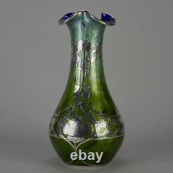 Loetz Titania Genre 2534 Silvered Art Nouveau Vase circa 1905