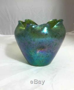 Loetz, Tre-foil Flower Form Vase