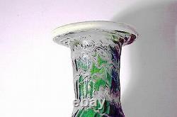Loetz Vase Green Glas Austria Decorative Band Bohemia Um 1900 Height 16.5 CM