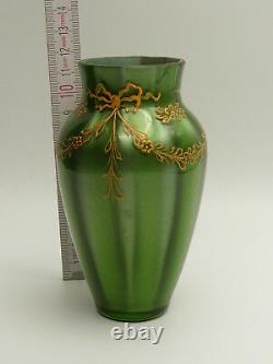 Loetz construction Vase Jugendstil Art Nouveau c. 1910 Art Glass Bohemia