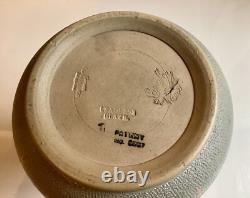 Lovatt Langley Mill Ware Green Textured Vase Osbourne Ware 1915 Art Nouveau