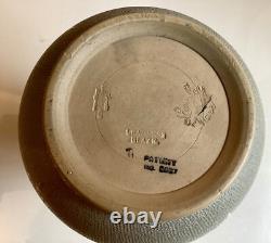 Lovatt Langley Mill Ware Green Textured Vase Osbourne Ware 1915 Art Nouveau