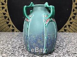 Lovely Antique Julius Dressler Austrian Art Nouveau Secessionist Pottery Vase