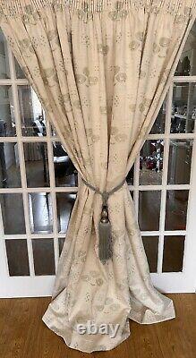 Lovely Bespoke Art Nouveau/ Rennie Mackintosh Inspired Huge Single/door Curtain
