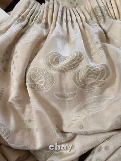 Lovely Bespoke Art Nouveau/ Rennie Mackintosh Inspired Huge Single/door Curtain