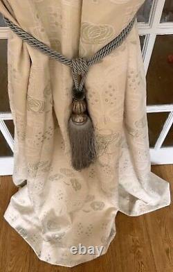 Lovely Bespoke Art Nouveau/ Rennie Mackintosh Inspired Huge Single/door Curtain