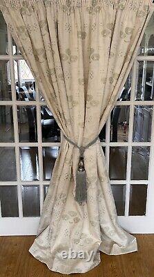 Lovely Bespoke Art Nouveau/ Rennie Mackintosh Inspired Huge Single/door Curtain