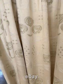 Lovely Bespoke Art Nouveau/ Rennie Mackintosh Inspired Huge Single/door Curtain