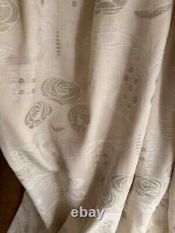Lovely Bespoke Art Nouveau/ Rennie Mackintosh Inspired Huge Single/door Curtain