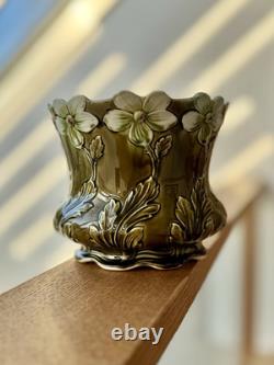Ludwig Wessel Bonn Jugendstil Majolica Jardiniere no. 967 Art Nouveau Planter