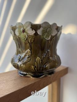 Ludwig Wessel Bonn Jugendstil Majolica Jardiniere no. 967 Art Nouveau Planter
