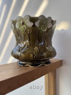 Ludwig Wessel Bonn Jugendstil Majolica Jardiniere no. 967 Art Nouveau Planter
