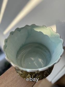 Ludwig Wessel Bonn Jugendstil Majolica Jardiniere no. 967 Art Nouveau Planter