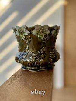 Ludwig Wessel Bonn Jugendstil Majolica Jardiniere no. 967 Art Nouveau Planter
