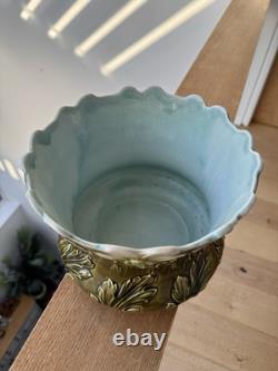 Ludwig Wessel Bonn Jugendstil Majolica Jardiniere no. 967 Art Nouveau Planter