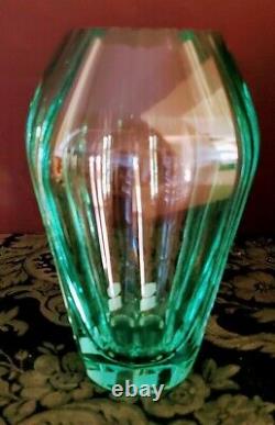 MOSER Largest of early DIVA Series Rare Color Sea Green 8 Polished Panel