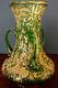 Moser Royal Wedding 3 Handle Green Gold Pasted Gilt Glass Cup 1885 Very Rare