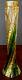Moser Unique Twisted Green, Clear & Gold Gilt, Old 1900's Nice, Fine & Rare