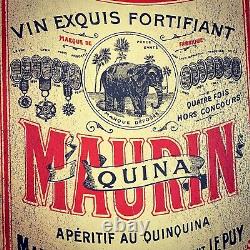 Maurin Quina by Leonetto Cappiello 1906 Original 3 Sheet Huge Poster Green Devil