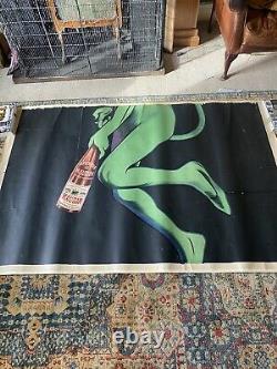 Maurin Quina by Leonetto Cappiello 1906 Original 3 Sheet Huge Poster Green Devil