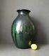 Max Laeuger Lauger Vase For Karlsruhe, Black Green Drip Glaze Baden Pottery 33cm