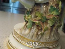 Meissen Art Nouveau Porcelain Figurine Lady Green Dress Ball Player about 15T