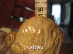 Meissen Art Nouveau Porcelain Figurine Lady Green Dress Ball Player about 15T