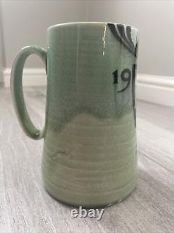 Minton Green Jug Tankard Royal Coronation 1901 Art nouveau Edward VII