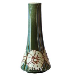 Mintons Secessionist vase waisted cylindrical Art Nouveau unmarked c 1895 1920