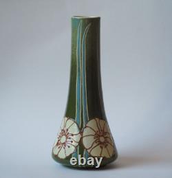 Mintons Secessionist vase waisted cylindrical Art Nouveau unmarked c 1895 1920