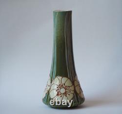 Mintons Secessionist vase waisted cylindrical Art Nouveau unmarked c 1895 1920