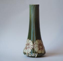 Mintons Secessionist vase waisted cylindrical Art Nouveau unmarked c 1895 1920