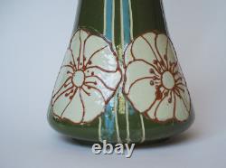 Mintons Secessionist vase waisted cylindrical Art Nouveau unmarked c 1895 1920