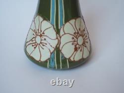 Mintons Secessionist vase waisted cylindrical Art Nouveau unmarked c 1895 1920