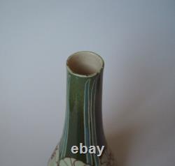 Mintons Secessionist vase waisted cylindrical Art Nouveau unmarked c 1895 1920
