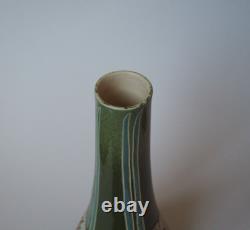 Mintons Secessionist vase waisted cylindrical Art Nouveau unmarked c 1895 1920
